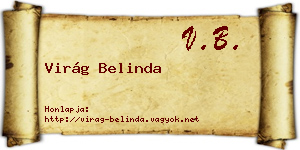 Virág Belinda névjegykártya